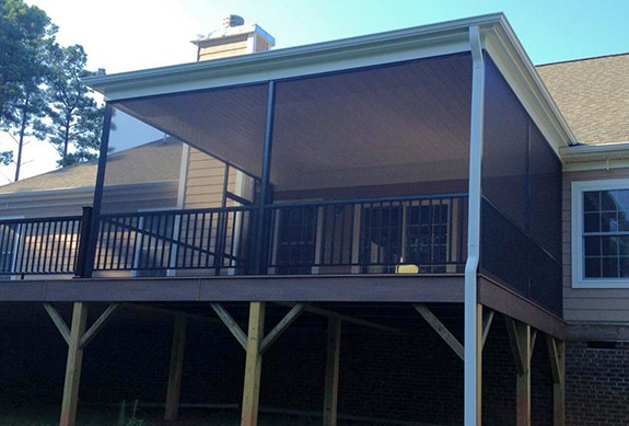 Huntersville Construction Contractor for New Screen Porch