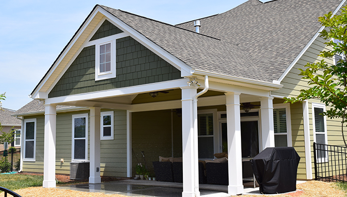 Covered Porch by Outdoor Remodeling Contractor in Charlotte