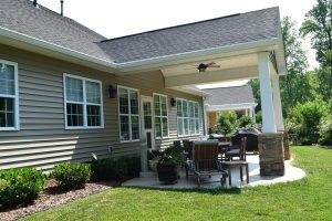 New Covered Porch side angle