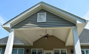 Cornelius, NC Covered Porch with Vaulted Ceiling